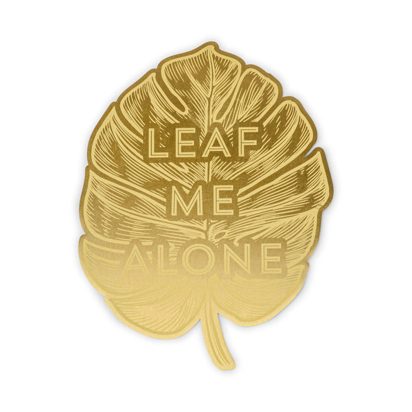 Designworks Ink Vintage Sass Brass Bookmark - Leaf Me Alone