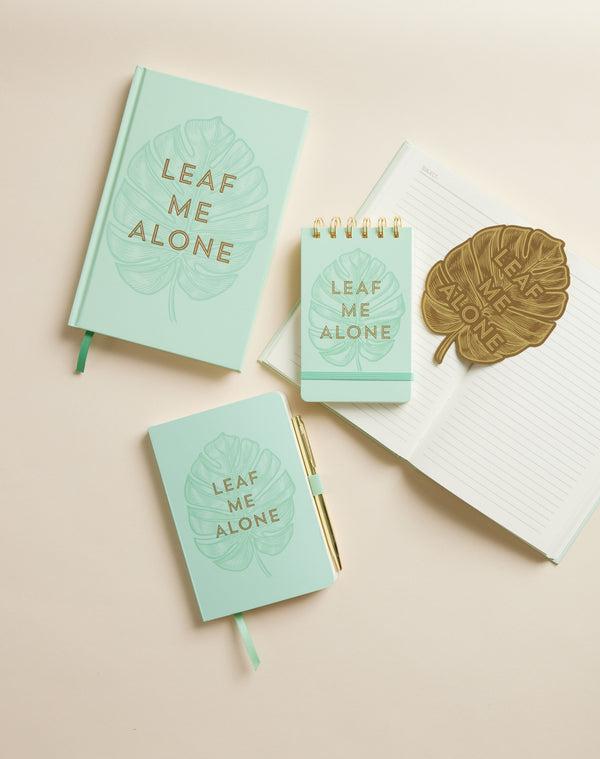 Designworks Ink Vintage Sass Notebook With Pen - Leaf Me Alone