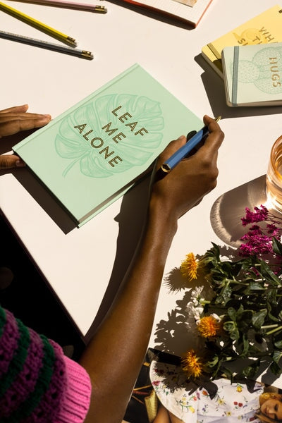 Designworks Ink Vintage Sass Notebook With Pen - Leaf Me Alone