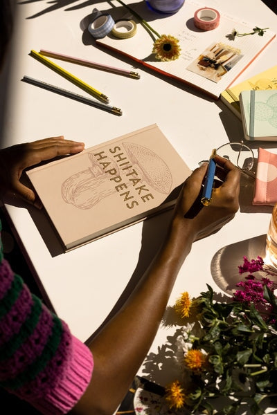 Designworks Ink Vintage Sass Notebook With Pen - Shittake Happens