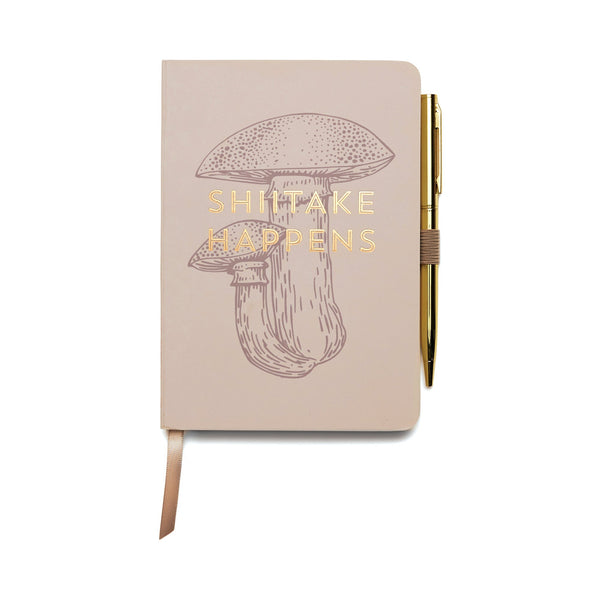 designworks ink Vintage Sass Notebook with Pen - Shittake Happens