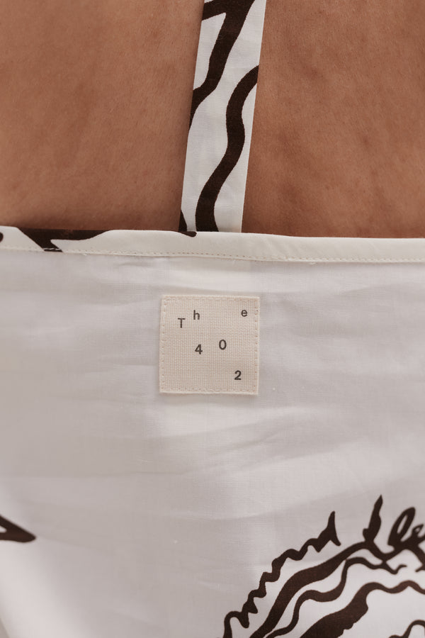 Desmond & Dempsey 402 Swing Cami & Shorts Set Rose Cream Brown