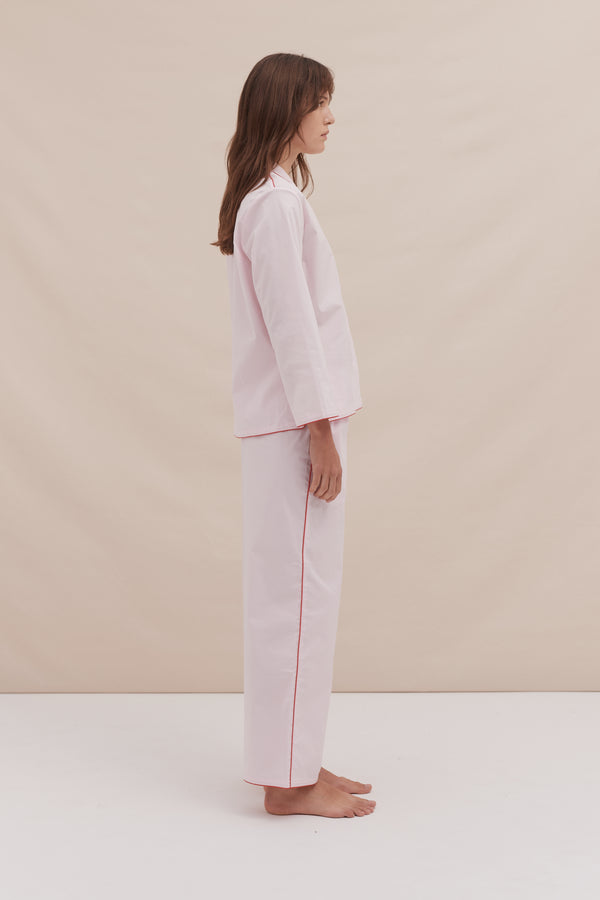 Desmond & Dempsey 402 Long Pyjama Set Pink