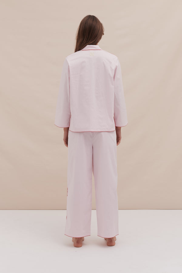 Desmond & Dempsey 402 Long Pyjama Set Pink