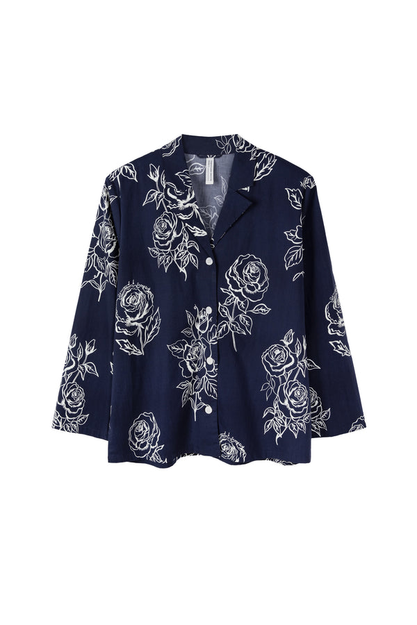 Desmond & Dempsey 402 Posy Navy