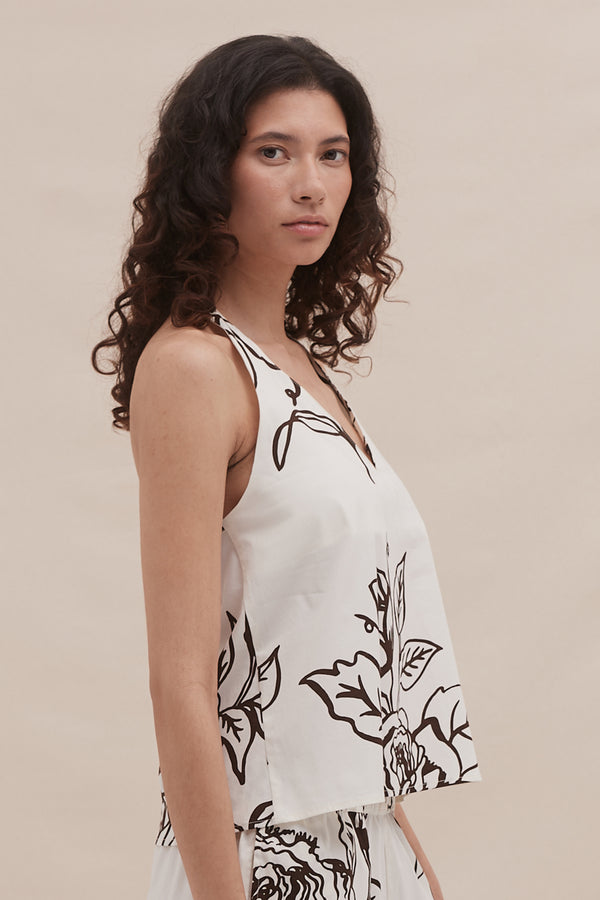 Desmond & Dempsey 402 Rose Cream Brown