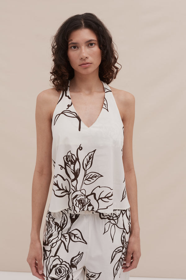 desmond & dempsey 402 Rose Cream Brown