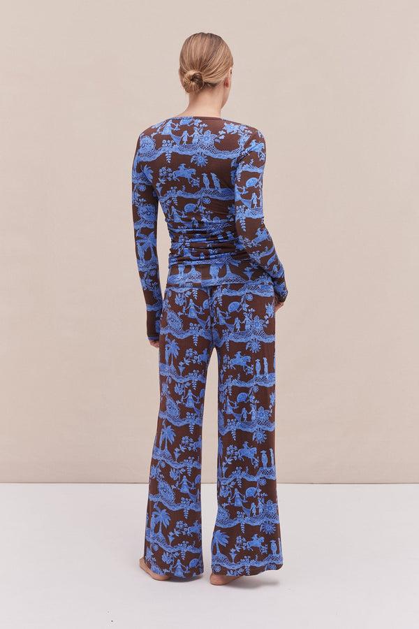 Desmond & Dempsey A Laced Dream Espresso/Blue