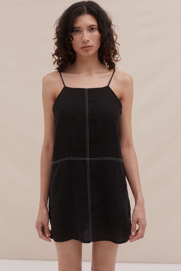 Desmond & Dempsey Black Linen