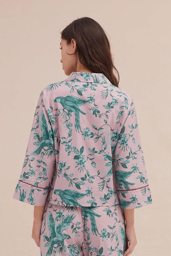 Desmond & Dempsey Bromley Parrot Pink/Blue