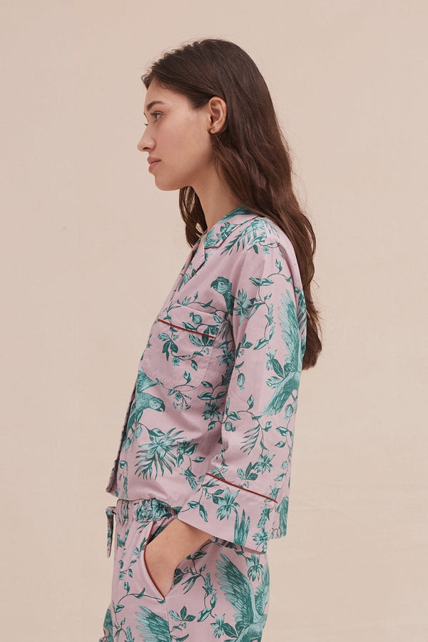 Desmond & Dempsey Bromley Parrot Pink/Blue