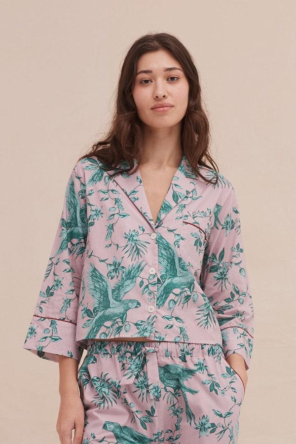 desmond & dempsey Bromley Parrot Pink/Blue