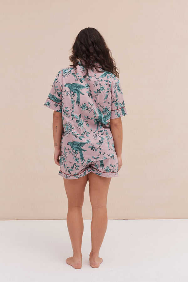 Desmond & Dempsey Bromley Parrot Pink/Blue