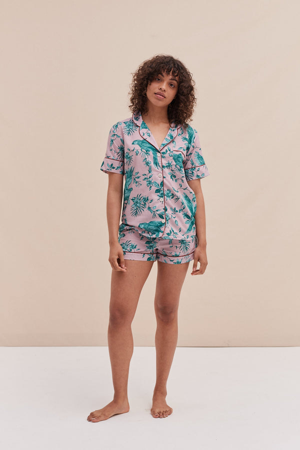 desmond & dempsey Bromley Parrot Pink/Blue