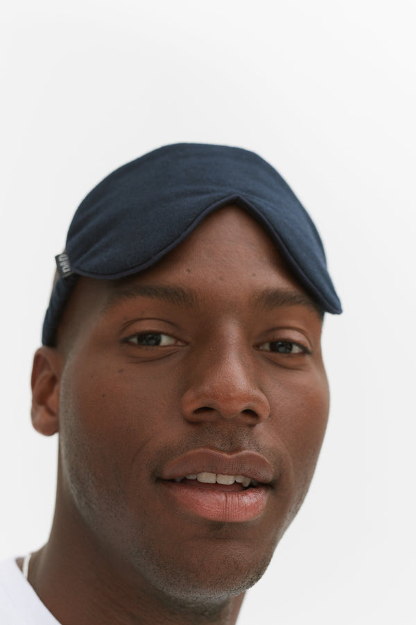 Desmond & Dempsey Brushed Cotton Navy