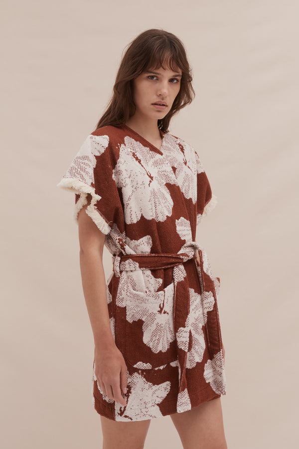 Desmond & Dempsey Grand Hibiscus Brown