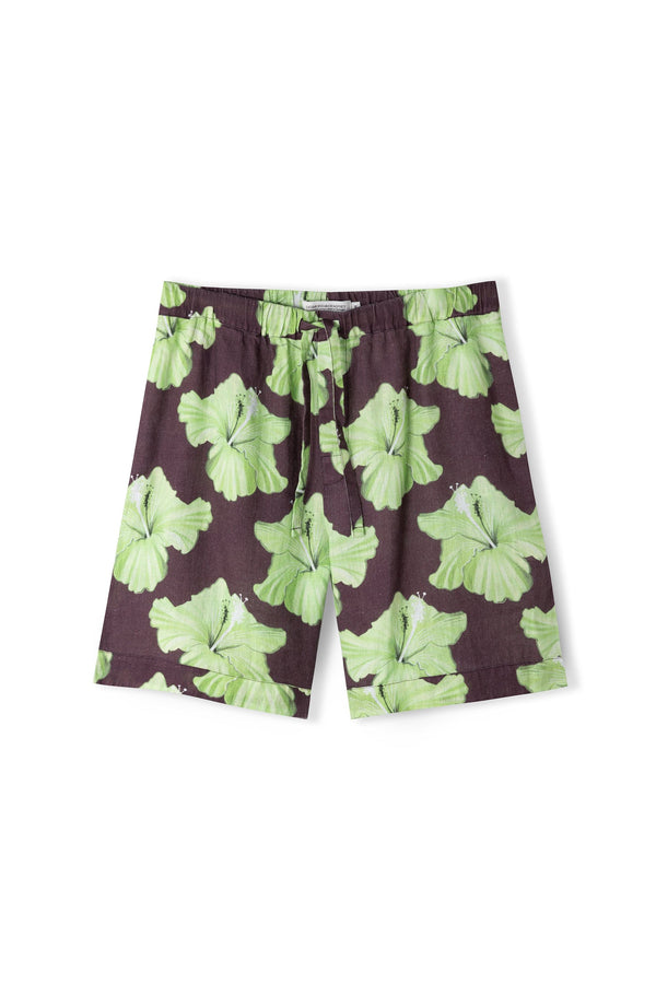 Desmond & Dempsey Grand Hibiscus Cocoa/Lime