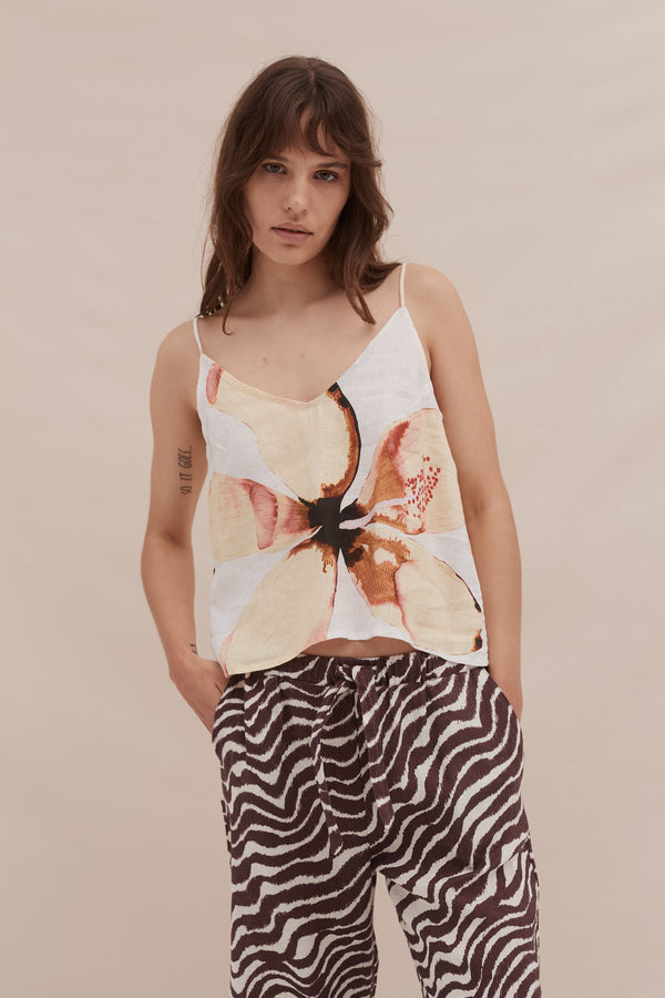 desmond & dempsey Hibiscus Yellow