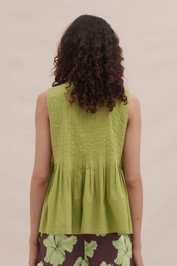 Desmond & Dempsey Lime Linen