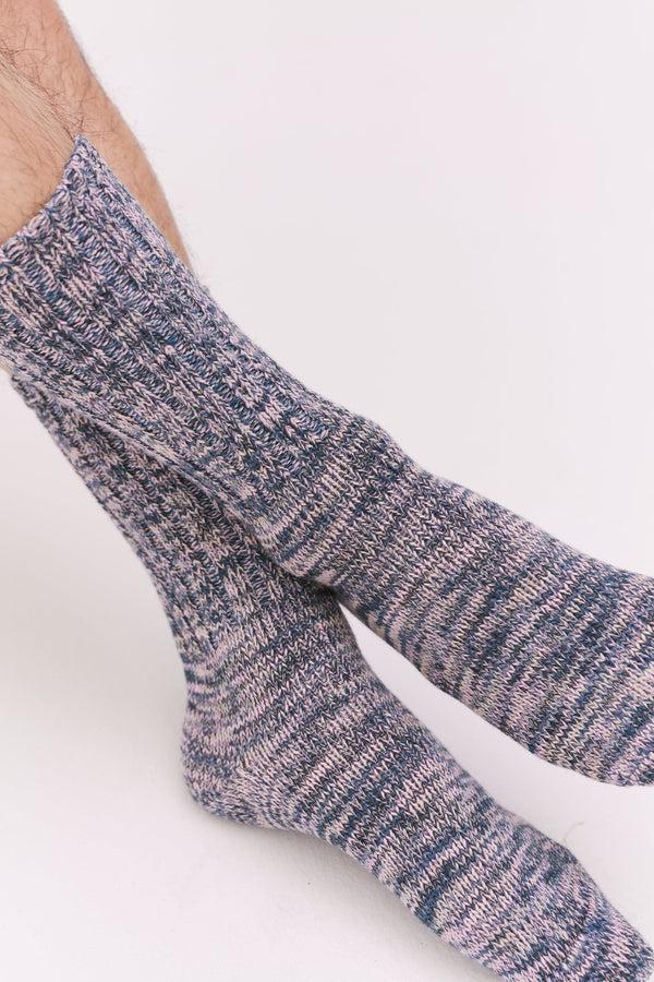 desmond & dempsey Men's Really Warm Socks Navy