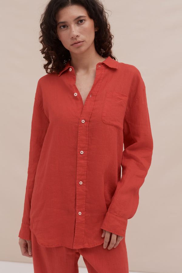 desmond & dempsey Red Linen