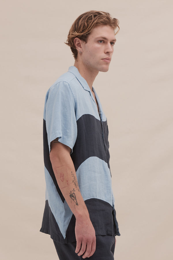 Desmond & Dempsey Salacia Petrol/Sky Blue