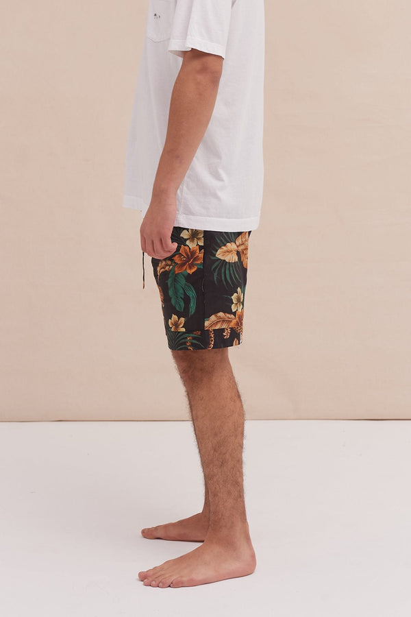 Desmond & Dempsey Soleia Leopard Black Yellow