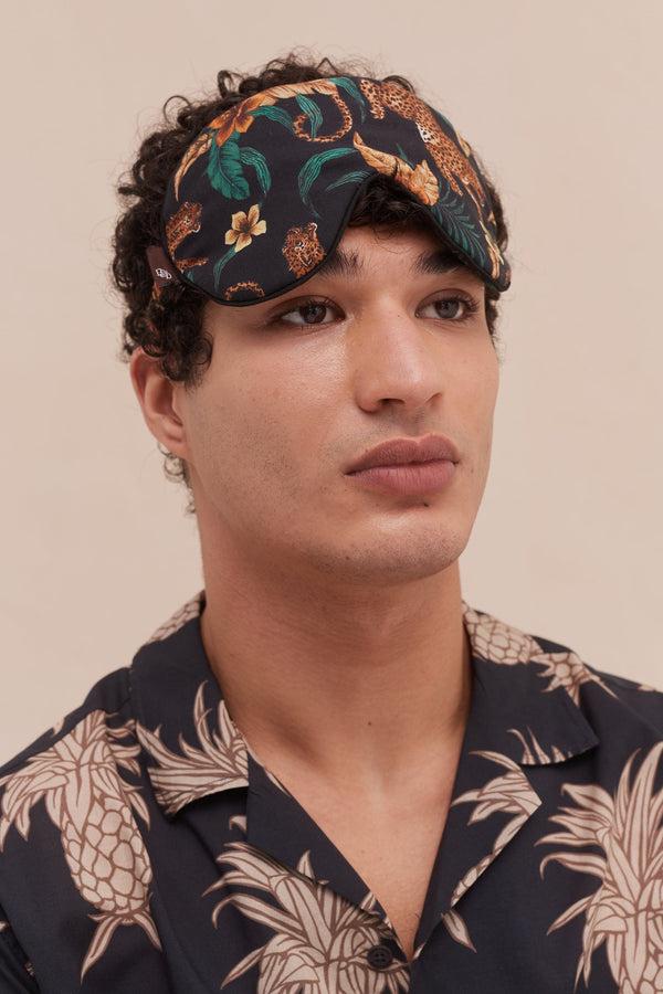 desmond & dempsey Soleia Leopard Black Yellow