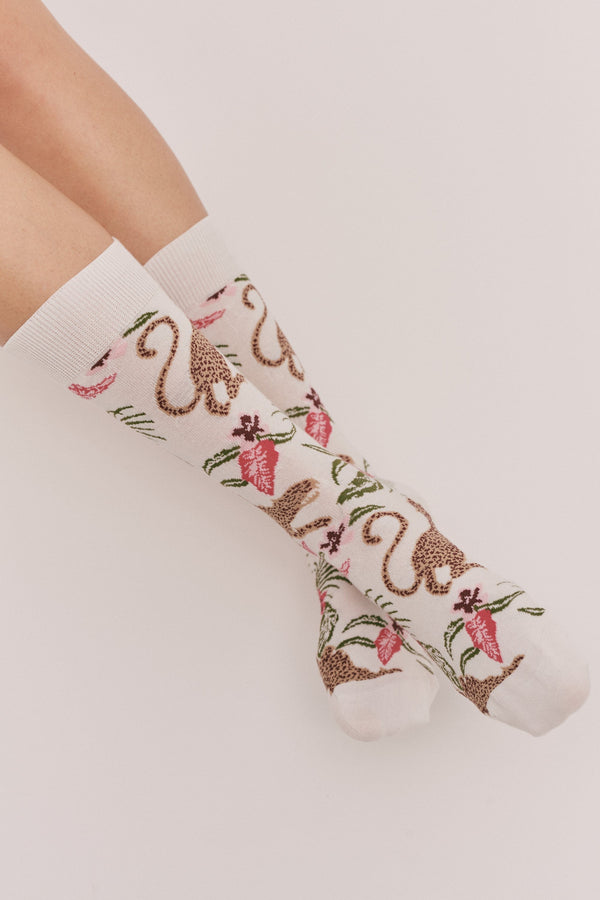 Desmond & Dempsey Soleia Leopard Cream