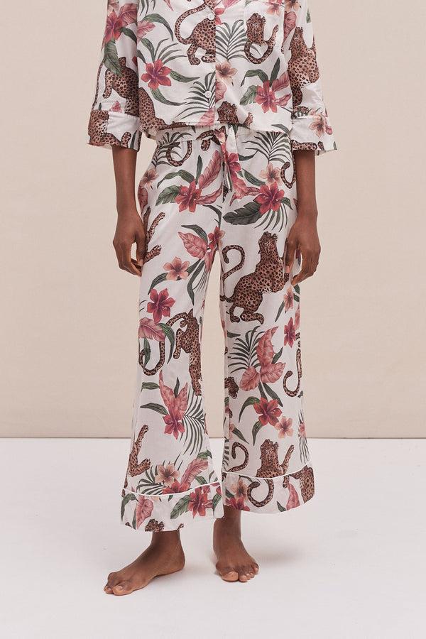 desmond & dempsey Soleia Leopard Cream