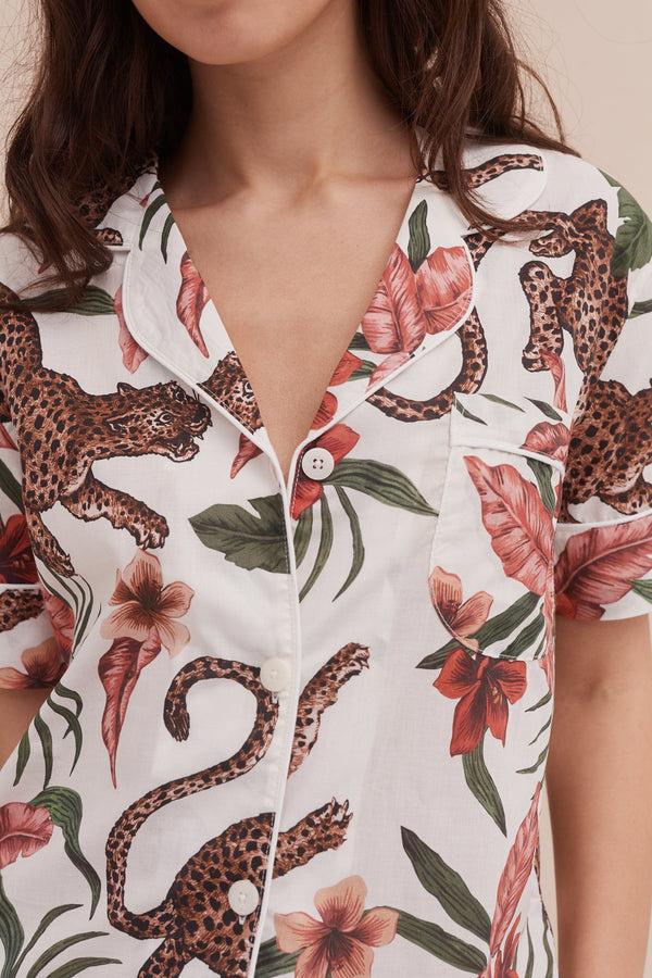 Desmond & Dempsey Soleia Leopard Cream