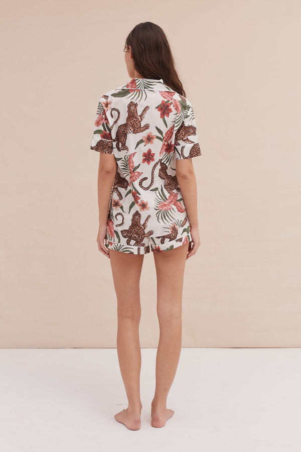 Desmond & Dempsey Soleia Leopard Cream