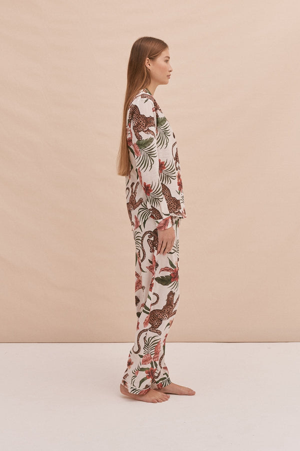 Desmond & Dempsey Soleia Leopard Cream