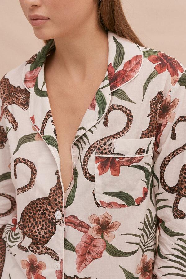 Desmond & Dempsey Soleia Leopard Cream