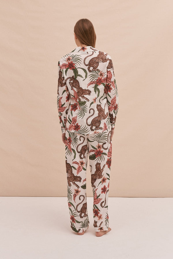 Desmond & Dempsey Soleia Leopard Cream