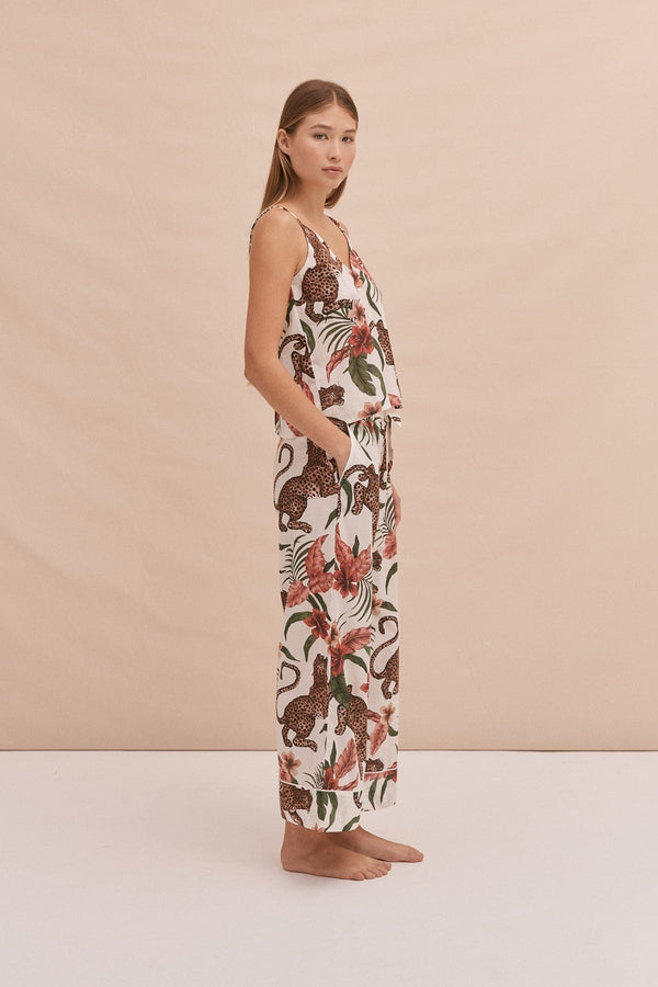 Desmond & Dempsey Soleia Leopard Cream