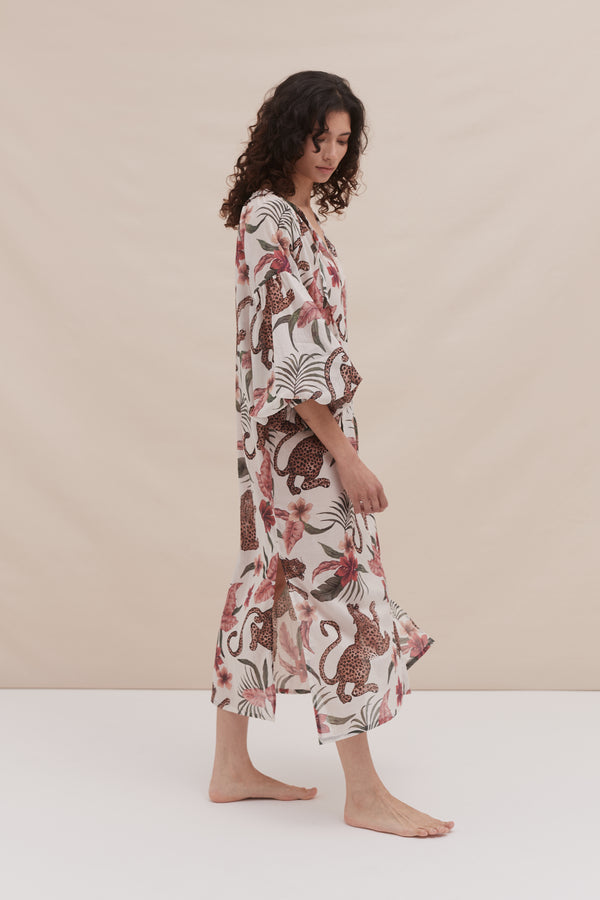 Desmond & Dempsey Soleia Leopard Cream