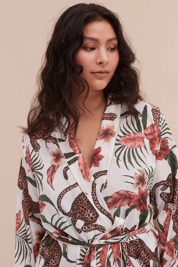 Desmond & Dempsey Soleia Leopard Cream