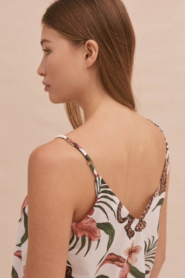 Desmond & Dempsey Soleia Leopard Cream