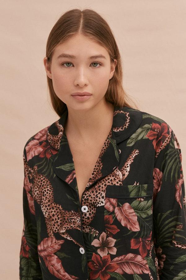 Desmond & Dempsey Soleia Leopard Multi