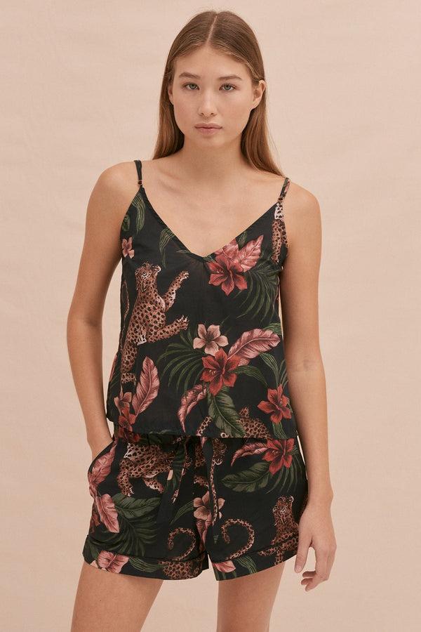 desmond & dempsey Soleia Leopard Multi