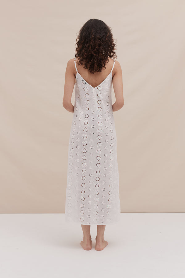 Desmond & Dempsey White Broderie Anglaise