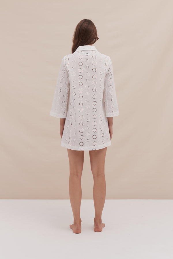 Desmond & Dempsey White Broderie Anglaise