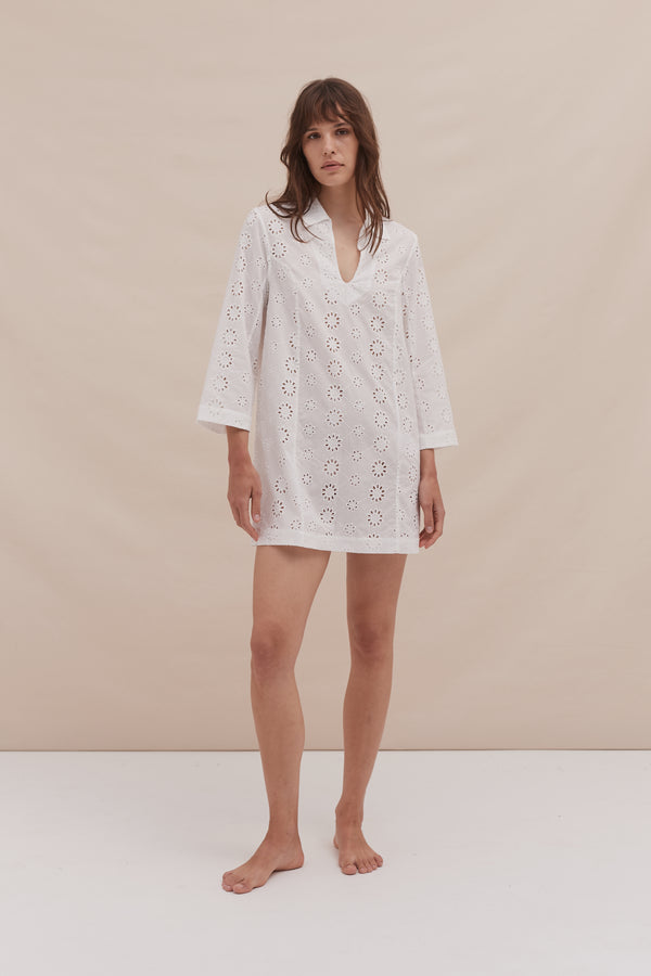 desmond & dempsey White Broderie Anglaise