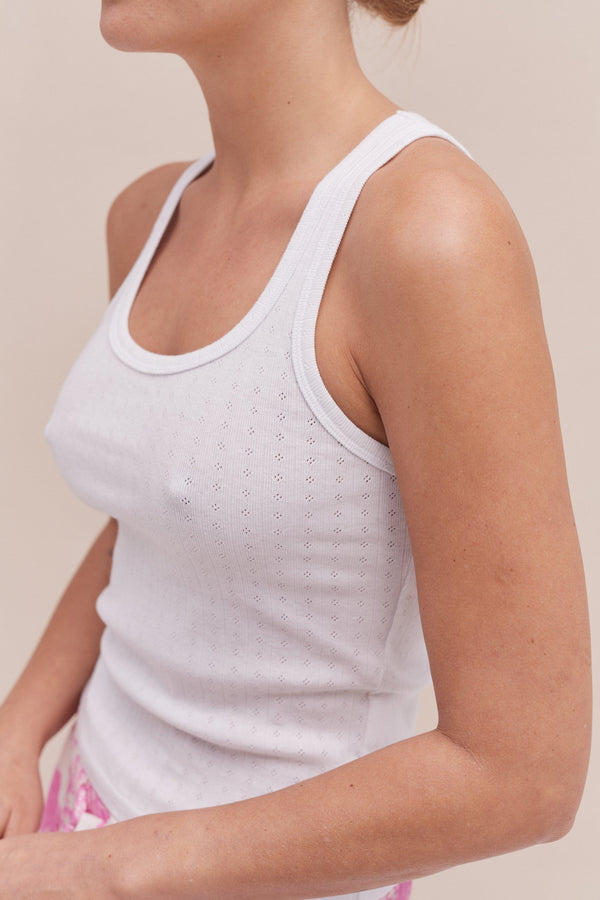 Desmond & Dempsey White Pointelle