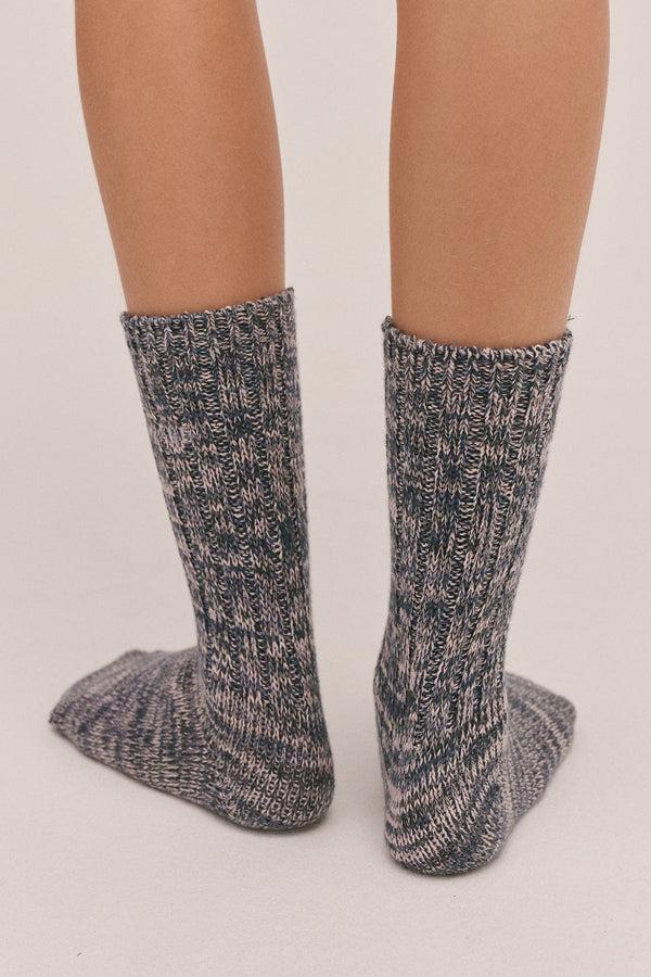 Desmond & Dempsey Women's Really Warm Socks Navy