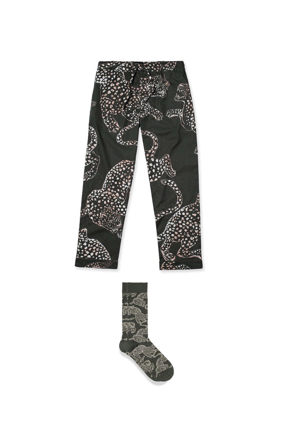 Desmond & Dempsey The Jag Green Socks & Slacks Gift Set