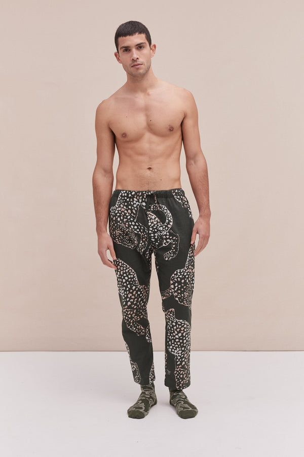 desmond & dempsey The Jag Green Socks & Slacks Gift Set