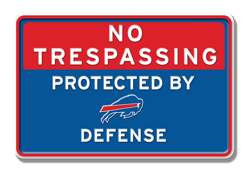 desperate enterprises Buffalo Bills Defense Embossed Aluminum 7.5" x 11.5"
