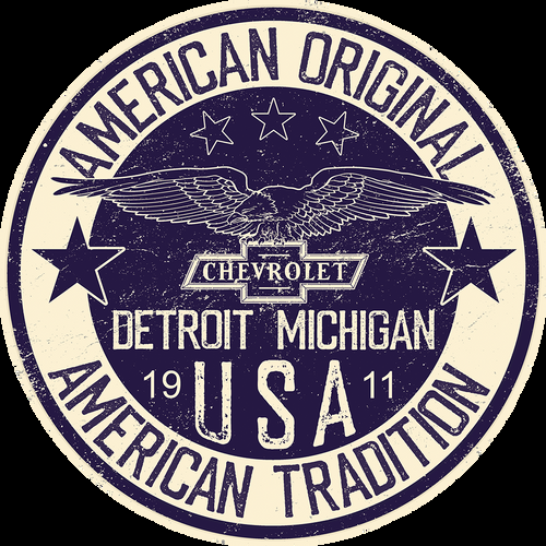 desperate enterprises Chevy - Tradition Round **FULLY EMBOSSED STEEL**